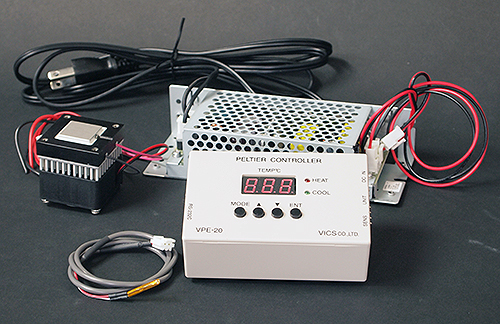 ペルチェ温度コントローラセット「VPE20-5-20SS」