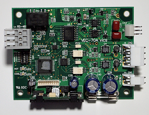 ペルチェコントローラ組込みボードタイプVEC-70